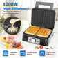Sunvivi 2-Slice Belgian Waffle Maker, Electric Waffle Iron with Temperature Control, Nonstick Plates & Indicator Lights, Easy Clean