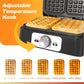 Sunvivi 2-Slice Belgian Waffle Maker, Electric Waffle Iron with Temperature Control, Nonstick Plates & Indicator Lights, Easy Clean