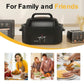 RoyalCraft 24 Quart Electric Roaster Oven Turkey Roaster with Lid Electric Roasters with Removable Pan Large Roaster,Visible & Self-basting Lid, Fast Heating & Thaw/warming Setting,Black