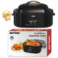 SUNVIVI 18 Quart Turkey Electric Roaster Oven with Self-Basting Lid, Stainless Steel, Black