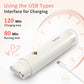 Heynemo Versatile 2-in-1 Electric Bikini Trimmer for Women: Waterproof Pubic Razor for Face Body Bikini Underarm Leg Arm, White