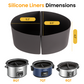 Heynemo 2-in-1 Silicone Slow Cooker Liners, Reusable Divider Insert for 6QT Crock Pot, Bpa Free, Dishwasher Safe, Grey