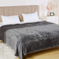 Superjoe Electric Blanket 90" x 84" Queen Size Heated Blanket, Dual Controllers 10 Heat Settings Auto-off Timer, Grey