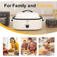 Superjoe Roaster Oven with Self-Basting Lid, 20 Qt, Stainless Steel White