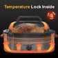RoyalCraft 26 Quart Electric Turkey Roaster Oven with Visible & Self-Basting Lid, Stainless Steel