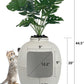 Superjoe Plastic Hidden Cat Litter Box with Decorative Planter,Gray