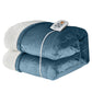 SUNVIVI Electric Heated Blanket, 84" x 62" Twin Size Electric Blanket with 10 Heating Levels and 12 Hours Auto-Off, Soft Flannel Blanket with ETL Certification,Blue