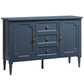 Heynemo Buffet Sideboard with 2 Doors & 3 Drawers, Storage Cabinet with Adjustable Shelves for Living Room, Dining Room, Blue