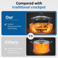 Sunvivi Small Double Slow Cooker, 2 Pot 1.25 Quart Oval Crock Food Warmer Buffet Server, Stainless Steel-2