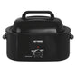 Superjoe 24 QT Electric Roaster Oven, Stainless Steel Self-Basting Lid Removable Pan, Black