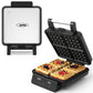Heynemo 4-Slice Waffle Maker With Nonstick Surface - LCD, Time & Temp Control - Stainless Steel, Silver
