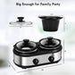 Superjoe Dual Pot Electric 2.5 qt Slow Cooker