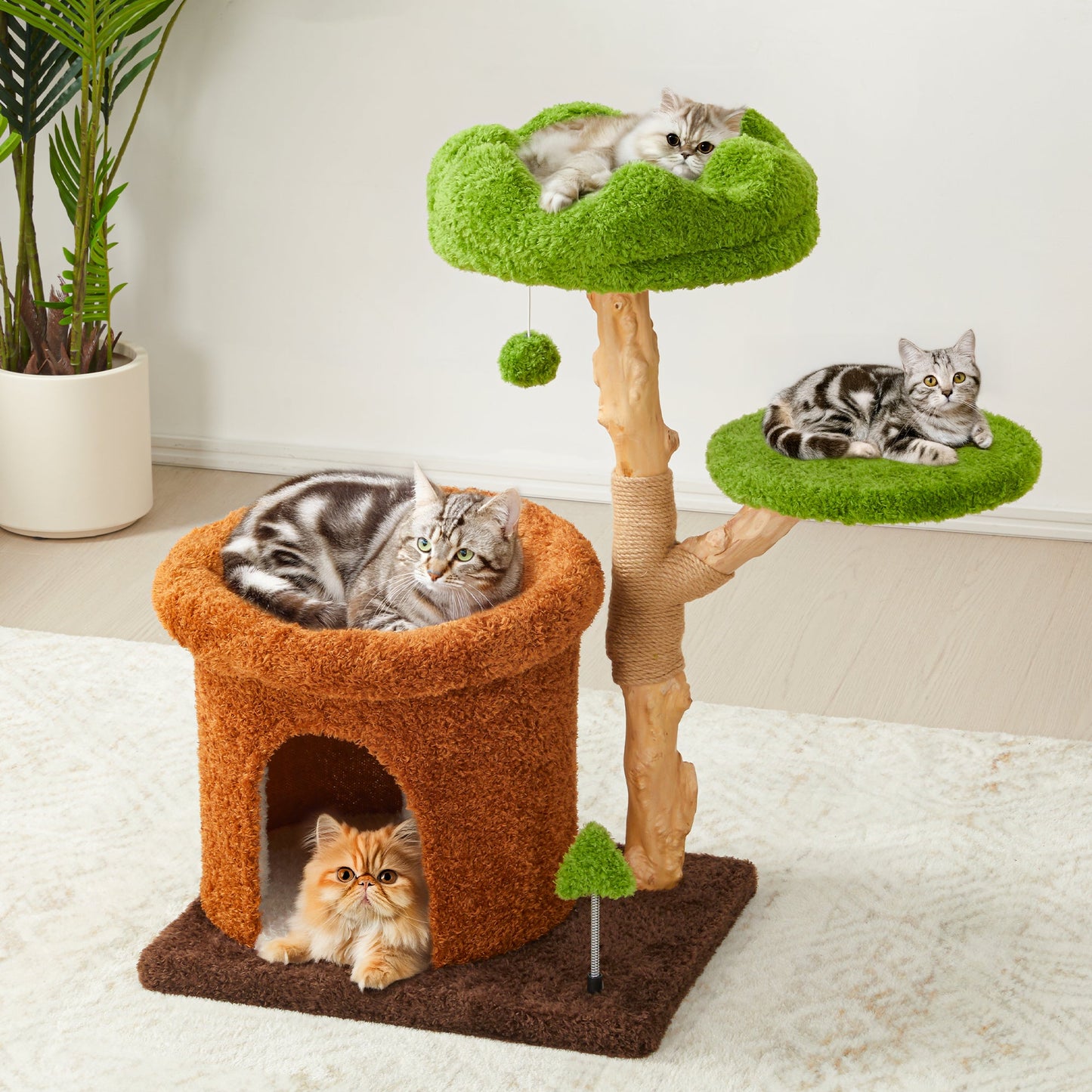 Keygarzone 32-Inch Multi-Level Cat Tree Tower