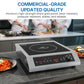 Heynemo Portable Induction Cooktop, 1800W Electric Induction Cooker Hot Plate 10 Power 14 Temperature Setting, Countertop Burner with Timer, Black