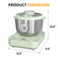 SUNVIVI Electric Dough Maker with Weighing Function,5.2QT Dough Mixer with Ferment Function,Household Dough Maker Kitchen Flour Kneading Machine with Stainless Steel Bowl,Face-up Touch Panel