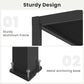12'x16' Adjustable Louvered Pergola, Heavy-Duty Aluminum Outdoor Pergola, Metal Hardtop Pergola with Adjustable Roof for Patio, Deck, Garden, Yard, Black