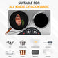 Heynemo Sunvivi 1800W Dual Burner Electric Ceramic Stove with Knob Control - Silver