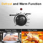 Sunvivi Electric 26 Qt Roaster Oven With Glass Lid, Removable Pan & Rack - Silver