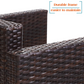 4 Pieces Wicker Sofa Set with Cushion