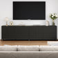 May in Color Sideboard Buffet, 58" Modern Buffet Cabinet with 4 Doors and Adjustable Shelves, for Entryway, Dining Room, Living Room, Bedroom, Black