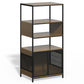 Dog Crate Furniture with Display Shelf, Decorative Dog Crate Industrial Bookshelf with Kennel, Furniture Style Dog Crate for Medium Dog, Cat Litter Box Furniture, Brown