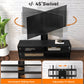 Royalcraft TV Stand with Mount and Power Outlet, 51" Swivel TV Stand Mount for 32/45/55/60/65/70 Inch TVs, LED Entertainment Center with Storage Shelves for Living Room, Bedroom, Office, Black