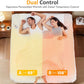 Heynemo Queen Electric Heated Mattress, Queen Size Bed Mattress Pad with Dual Controller, Full Bed Warmer with 12-Hour Timer & 10 Heat Settings, Machine Washable, 60" x 80"