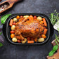 Superjoe 22 Quart Roaster Oven Turkey Oven Chicken Roaster for Cooking Warming, Stainless Steel Silver