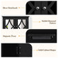 RoyalCraft Bathroom Mirror Cabinet, Wall Mount Medicine Cabinet with Adjustable Shelves, Towel Bar, Black