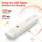 Sunvivi Versatile 2-in-1 Electric Bikini Trimmer for Women: Waterproof Pubic Razor for Face Body Bikini Underarm Leg Arm, White
