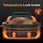 RoyalCraft 24 Quart Electric Roaster Oven Turkey Roaster with Lid Electric Roasters with Removable Pan Large Roaster,Visible & Self-basting Lid, Fast Heating & Thaw/warming Setting,Black
