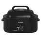 CozyHom 24 Quart Electric Roaster Oven, Stainless Steel Buffet Turkey Roaster Oven with Self-Basting Lid Removable Pan, Black