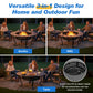 Heynemo 3 in 1 Outdoor Fire Pit for BBQs, Bonfire, Picnic, Wood Burning Fireplace with 2 Grill, Lid, and Fire Poker, 43'' Metal Round Table for Patio, Garden, Backyard