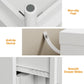 May in Color Fluted 3 Drawer Dresser Set of 2, Wood Closet Organizer for Bedroom, Living Room, Entryway, White