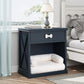 Superjoe LED Nightstand, Multi-Functional Nightstand with Drawer, End Table for Bedroom
