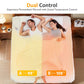 Heynemo King Electric Heated Mattress, King Size Bed Mattress Pad with Dual Controller, Full Bed Warmer with 12-Hour Timer & 10 Heat Settings, Machine Washable, 78" x 80"