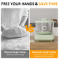 RoyalCraft Electric Dough Maker with Weighing Function,5.2QT Dough Mixer with Ferment Function,Household Dough Maker Kitchen Flour Kneading Machine with Stainless Steel Bowl,Face-up Touch Panel