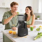 May in Color Slow Cold Press Juicer 5.9 inch Wide Feed Chute Masticating Juice Extractor - Black