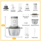 Heynemo 4-in-1 Multifunctional Food Processor, 350W Electric Chopper with Meat Grinder, Juicer, Coffee Grinder & Garlic Peeler