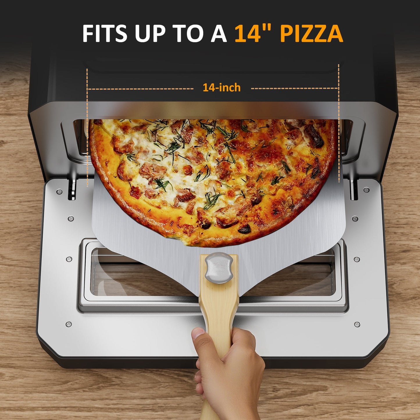 Sunvivi Electric Indoor Pizza Oven with 6 Presets
