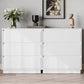 May in Color Tall White 3 Drawer Nightstand for Bedroom, Large End Table Bedside Table, Home Office