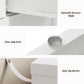May in Color Dresser for Bedroom with 7 Drawers, Wood Drawer Organizer for Bedroom, Living Room, Hallway, White
