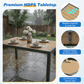 Heynemo 7-Piece Outdoor Dining Set with Patio Table, Aluminum Patio Table Set for 6 Persons with HDPS Tabletop, for Garden, Deck, Gray