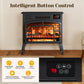 Heynemo A Practical Portable Fireplace ¨C 1500W Freestanding Infrared Electric Fireplaces Heater with 3D Flame Effect & Remote Control