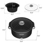 Heynemo 4QT Compact Slow Cooker & Food Warmer with 3 Temperature Settings, Dishwasher Safe - Black