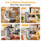 Heynemo 4-in-1 Stand Mixer 5.3QT with Fermentation, Electric Dough Mixer with Juicer, Meat Grinder & Salad Maker