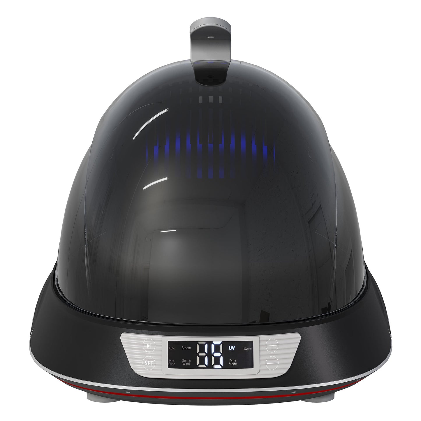Superjoe Helmet & Cap Care Machine, Black Hat Helmet Care Machine with Steam Iron, UV Light, O? ozone & 3-Color Lighting, Restore Misshapen Cap Shape, Helmet Hat Cleaner for Various Hats and Helmets