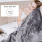 Royalcraft Electric Blanket Queen Size 84"x90" Flannel Heated Throw Blanket, Dual Controls Setting Electric Blanket, 10 Heating Levels, 12H Auto-off, Grey