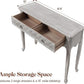 RoyalCraft 42" Console Table with Carved Drawers, Farmhouse Wood Entryway Table, Small Sofa Table for Living Room, Entryway Table with Storage, Foyer Table for Hallway, Front Door, Gray