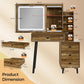 Royalcraft Makeup Vanity Table Set with Sliding Lighted Mirror